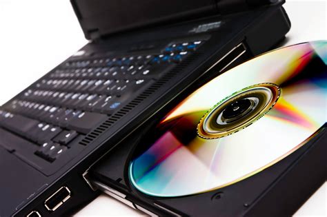 laptop with cd dvd drive .